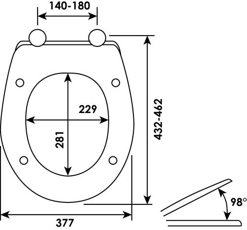 Abattant double thermoplastique - ROLF